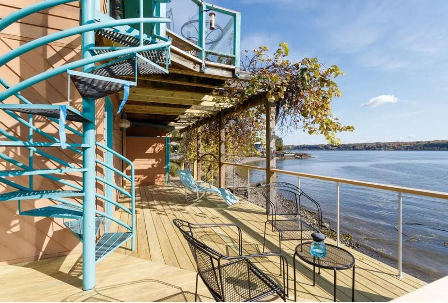 Hudson Riverfront Home Catskill Exterior foto